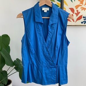Ann Taylor Loft blue tank top size 10